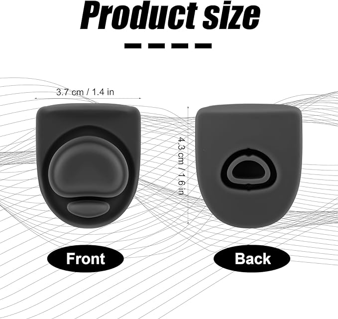 4pcs Water Bottle Seal Circle & 4pcs Replacement Stopper, Silicone O Circle Rubber Lid Gasket Parts for Owala Free Sip 19oz 24oz 32oz 40oz, Cap Mouth Plug Gasket Accessories, BPA-Free (Black)