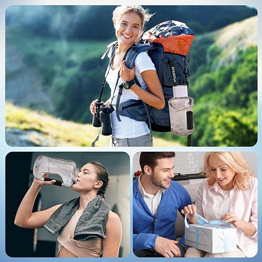 Hydrogen Water Bottle 55 OZ, HIGHTALL 2500ppb Hydrogen Water Bottle Generator, Portable 5-Min Water Ionizer Machine, Rechargeable Ion Hydrogen Water Bottle for Gift, Sports, Office, Travel