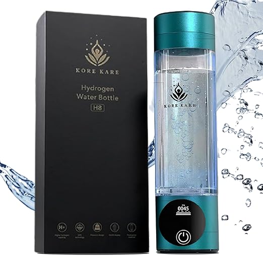 Hydrogen Water Bottle, Hydrogen Water Bottle Generator Produces Pure Hydrogen Water, SPE/PEM Technology, OLED Display, Purification Vent, Generates up to 5500 PPB, Best Hydrogen Water Generator.