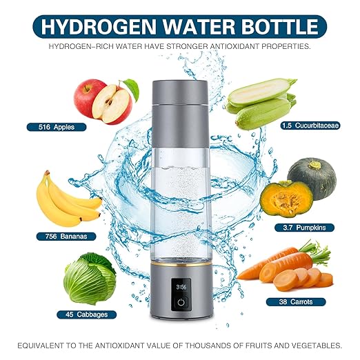 Hydrogen Water Bottle Pitcher 2024,Hydrogen Water Generator,SPE/PEM Electrolysis Hydrogen Water Technology,4000ppb,Hydrogen Water Ionizer Machine,Perfect Health Gadget