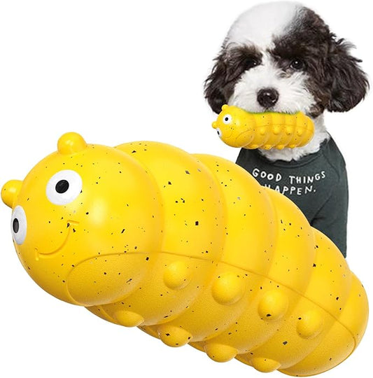LiuMelinda Dog Chew Toys for Aggressive-Chewers - Indestructible Dog Toy for Aggressive Chewer，Tough Chew Toys for Dogs （Rubber Yellow-Insect）
