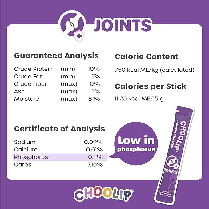 Squeeze Vita Stick Lickable Cat and Dog Treats – 49-Count Joint Support Sticks with Multivitamins, Soft Squeezable Paste for All Life Stages, Supporting Joint Health