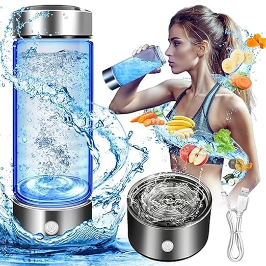 Hydrogen Water Bottle Generator with Filter - Rechargeable Portable, Reusable Ionizer for Clean, Healthy Hydrogen Water Gifts for Him Her, Hydrogen Water Machine for Home Travel Office Exercise