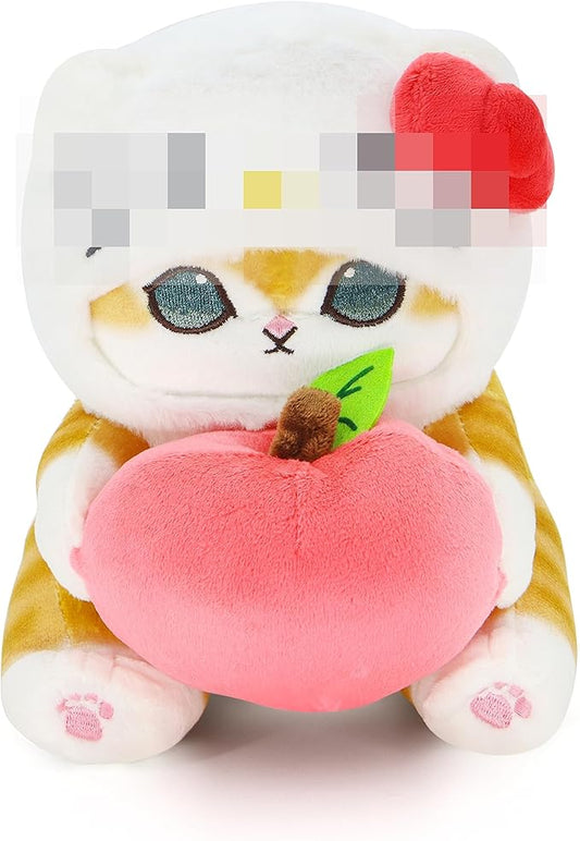 Kawaii Shark Cat Plush Toy Stuffed Animal Doll, Soft Pillow for Boys & Girls (Cat-A, 20cm/7.8in)