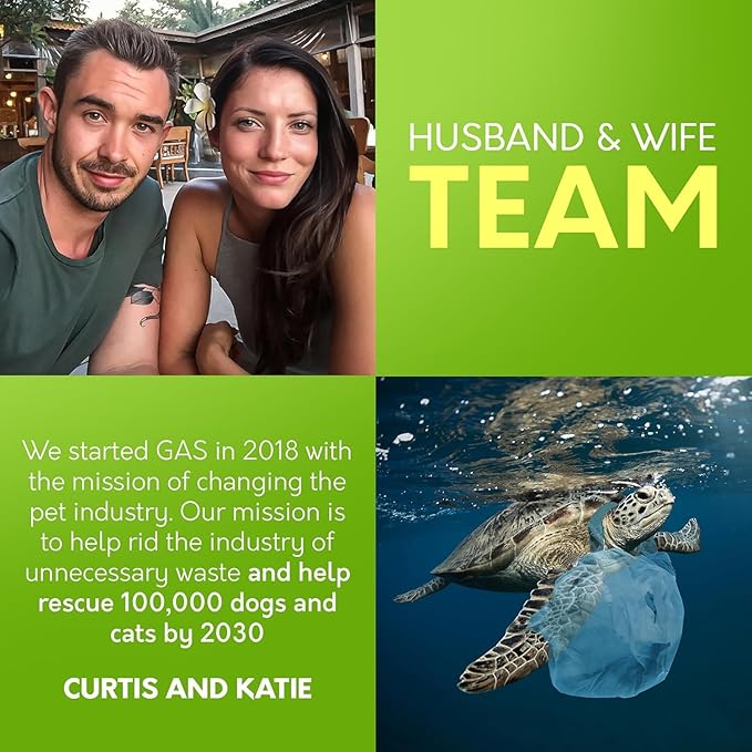 Home Compostable Dog Poop Bags with Handles - 10% to Charity - ASTM D6400 & EN 13432 Compliant - 120 x Large Plant Based Compostable Poop Bags (1 Pantry Roll)