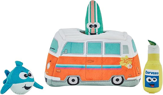 Outward Hound Hide A Surf Van Plush Dog Toy Puzzle