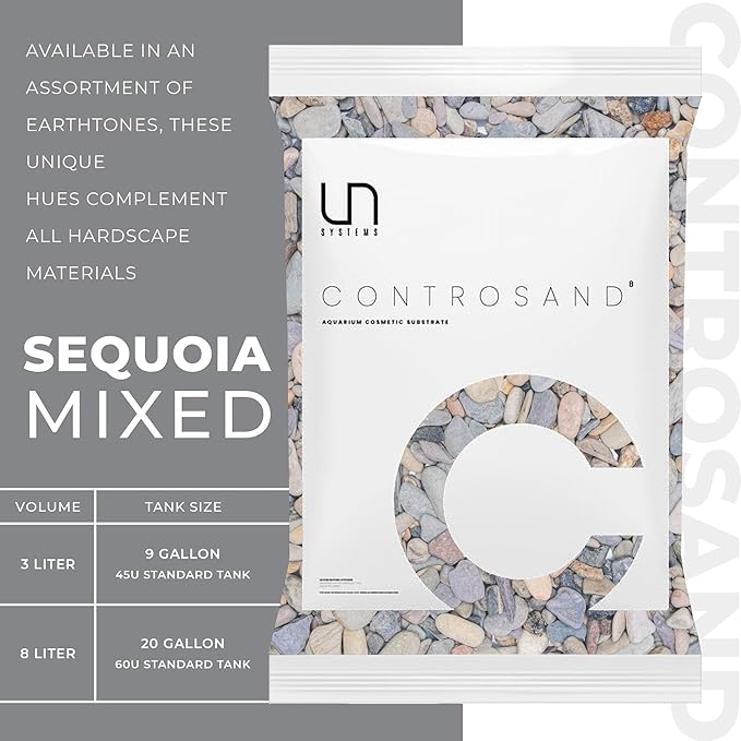 Ultum Nature Systems Controsand Sequoia Gravel (3L) - Small Pebbles for Fish Tank - Planted Aquarium Rocks - Fish Tank Substrate - Aquarium Pebbles - Versatile Fish Tank Stones