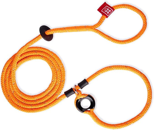 Harness Lead No Pull Dog Harness and Leash Set, Anti Pull Dog Harness for All Breeds and Sizes, One-Piece Cushioned Rope Design Safely Prevents Escaping and Pulling (Medium/Large, Orange/Reflective)