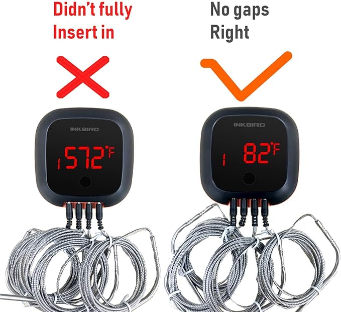 Inkbird Bluetooth Grill BBQ Meat Thermometer with Dual Probes Digital Wireless Grill Thermometer, Timer, Alarm,150 ft Barbecue Cooking Kitchen Food Meat Thermometer for Smoker, Oven, Drum