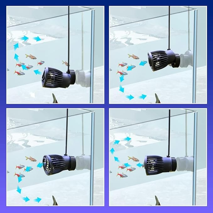 CONQUERALL 28W DC 24V Wave Maker 660-4700GPH Marine Aquarium Reef Powerhead 10-Speed Flow Controllable Multi Wave More Energy Saving Suit for Tropical Fish and Reef Tank