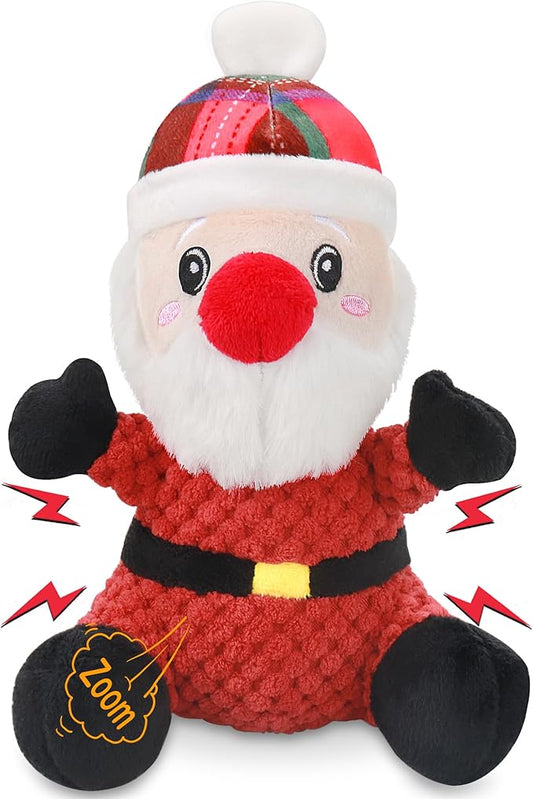 Squeaky Dog Toys, Dog Chew with Crinkle Paper for Puppy, Small, Medium, Large Dogs, Interactive Pet Holiday Toys for Training and Reducing Boredom