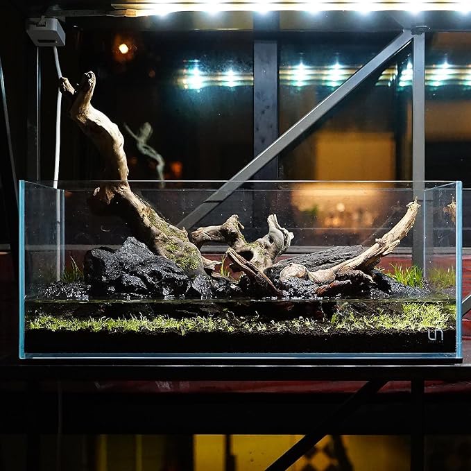 Ultum Nature Systems Controsoil - Freshwater Aqua Soil Substrate for Fish, Shrimp, Live Plant Propagation and Aquascaping - 6.8pH Low Ammonia, Volcanic Ash - Black, Fine (10 Liter | 20LB)