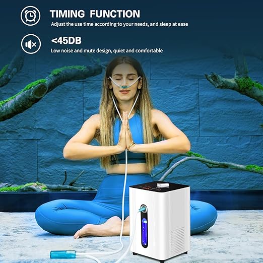 Hydrogen Inhalation Machine, 150ml/min Hydrogen Machine, 99.99 Percent High Purity PEM and SPE Ionizer, Water Level Warning, Water Quality Monitoring, Safe and Secure