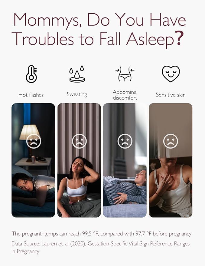 Momcozy Life CoolMurm Cooling Comforter for Hot Sleepers, Full/Queen 90"x90" Hot Flashes Cooling Blanket, All-Season Lightweight Soft Breathable Cooling Quilt Duvet, Stay Cool All Night, Smoky Grey