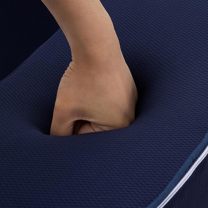 A Nice Night Lap Desk Rest Pillow for Adult,TV Trays Bed Pillow, Memory Foam Rest Pillow for Reading, Working, Playing Switch or Sitting in Bed Sofa Floor,Navy