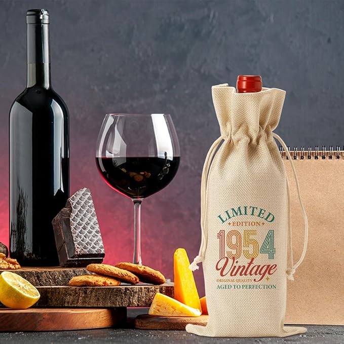 70th Birthday Decorations for Women Men, 70th Birthday Gifts for Women Her Wine Bag, Funny Wine Gift Bag 70th Birthday Gifts, 70th Birthday Wine Bag, 70 Year Old Birthday Gift Anniversary Favors