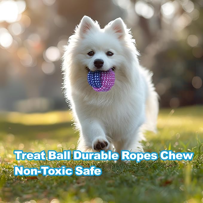 9 Pack Dog Toys for Teething, Entertainment, Puppy Chew Toys Pack with Cute Donkey Squeaky Toys, Treat Ball，Durable Ropes Chew Toys