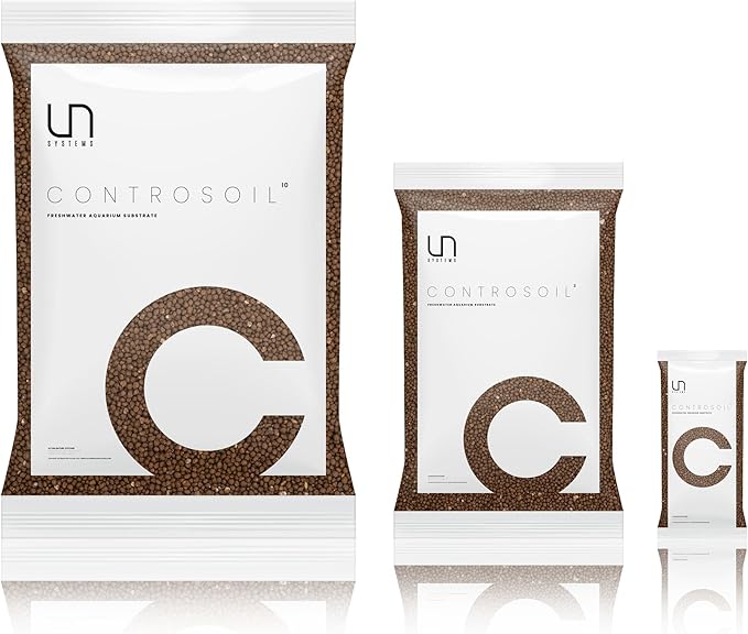 Ultum Nature Systems Controsoil - Freshwater Aqua Soil Substrate for Fish, Shrimp, Live Plant Propagation and Aquascaping - 6.8pH Low Ammonia, Volcanic Ash - Brown, Extra Fine (10 Liter | 20LB)