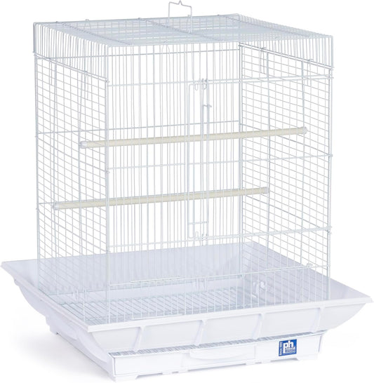 Prevue Hendryx SP850W/W Clean Life Cockatiel Cage, White,1/2"