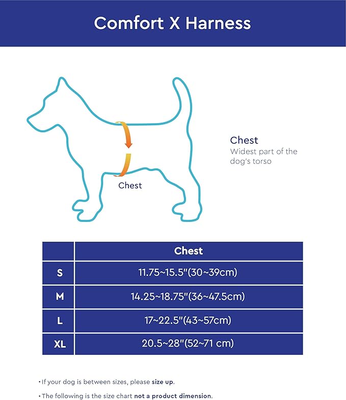 Gooby Comfort X Head In Harness - Blue, X-Large - No Pull Small Dog Harness Patented Choke-Free X Frame - Perfect on the Go Dog Harness for Medium Dogs No Pull or Small Dogs for Indoor and Outdoor Use