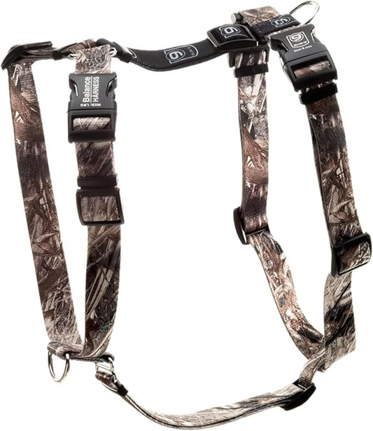 Blue-9 Buckle-Neck Balance Harness, Fully Customizable Fit No-Pull Harness, Ideal for Dog Training and Obedience, Made in The USA, Camo, X-Small