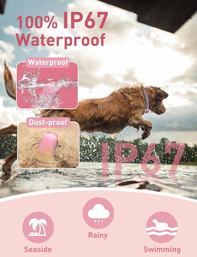 No Shock Dog Training Collar, Beep and Vibrating Dog Collar with Remote 2800Ft, Vibration Collar for Small Medium Large Dogs - No Prongs