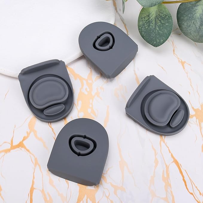 4Pcs Replacement Stopper for Owala Free Sip 24oz 32oz Water Bottle, Silicone Lid Stopper, Bottle Cap Mouth Seal Gaskets, Owala Water Bottle 19oz 40oz Accessories,Gray