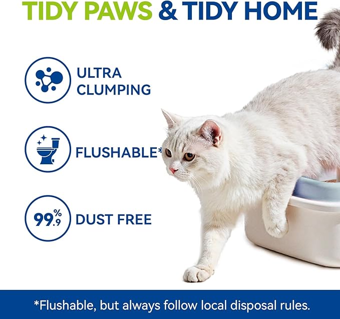 OPET Corn & Cassava Cat Litter, Natural Sustainable Ingredients, Quick Clumping Tapioca Cat Litter, Flushable, Superior Odor Control, 99.9% Dust Free Kitty Litter
