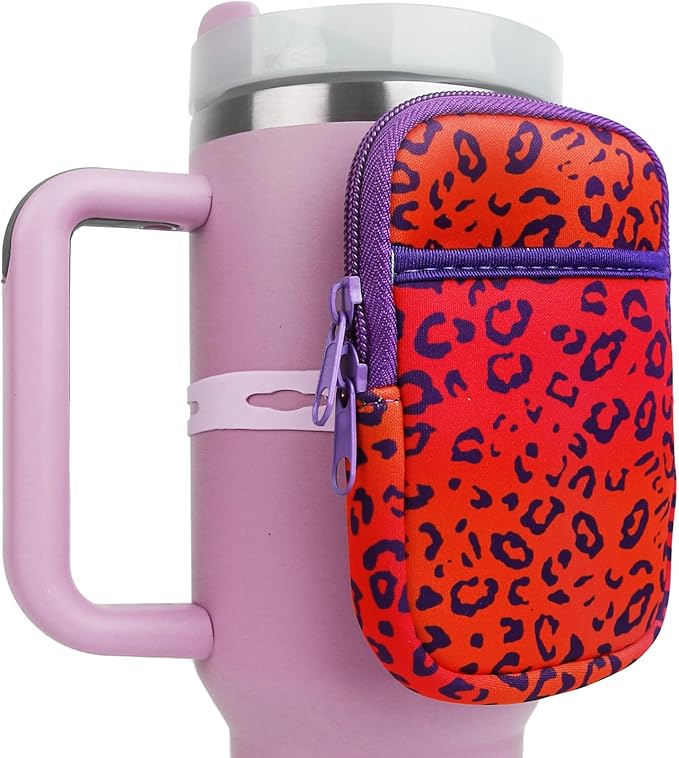 MLKSI Water Bottle Zipper Pouch for Stanley Cup Accessories, Cute Storage Bags for Stanley Tumbler with Handle, Gym Accessories for Simple Modern 40 oz Tumbler with Handle Stanley Bottle