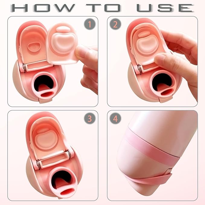 5PCS Replacement Stopper Compatible with Owala FreeSip 19/24/32/40oz, Silicone Anti-Spill Water Bottle Top Lid Replacement Parts, BPA-Free Seal Bottle Cap Mouth Stopper Gasket (Pink)