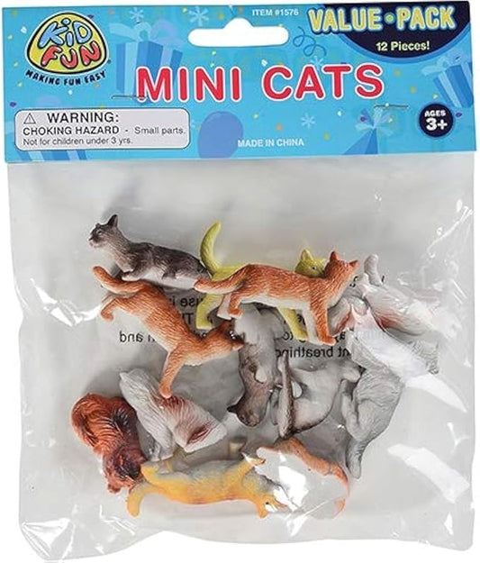 Mini Cat Figures Asst. (12 count)
