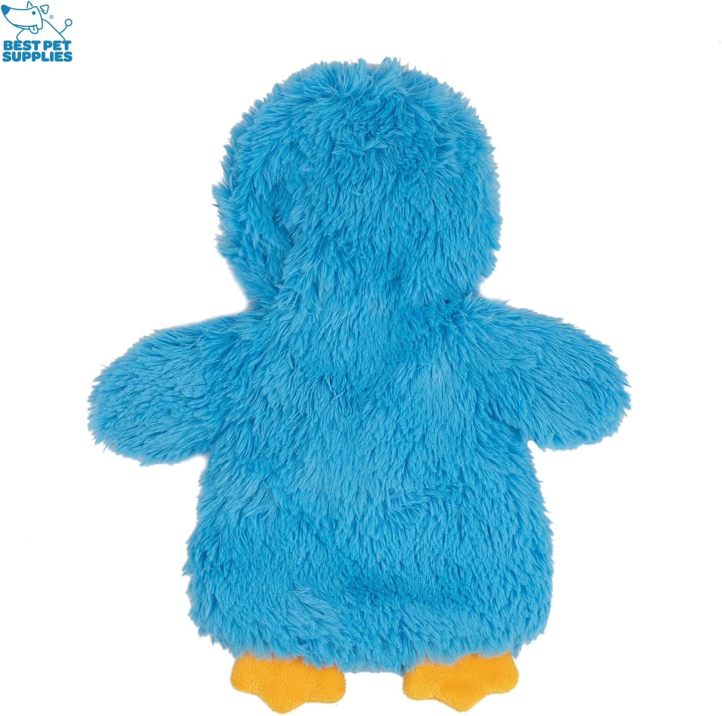 Best Pet Supplies Interactive Squeaky Dog Chew Toy, Ideal Dog Toys for Chewers, Small, Medium & Large Dogs, and Fetch Lovers - Crinkle Chicken (Blue), Large