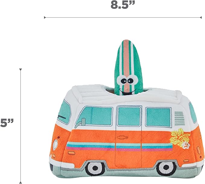 Outward Hound Hide A Surf Van Plush Dog Toy Puzzle