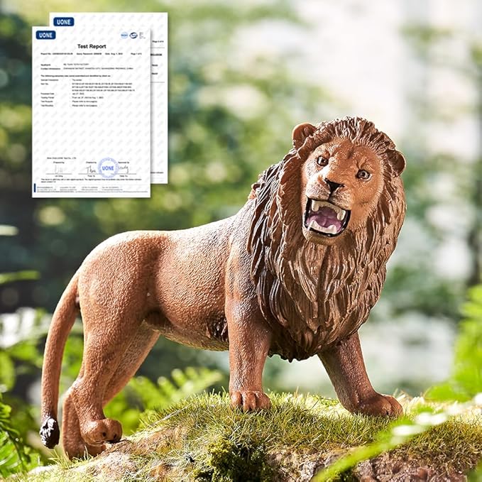 Realistic Animal Toys for Kids 3-5-7 Toddlers, 25pcs Safari Animals Figures Playset, Wild Zoo Animal Figurines Plastic Toy Set for Boys and Girls Gifts with Play Mat