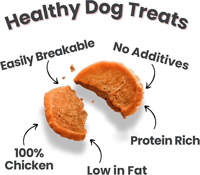 Farm To Pet Holiday Chicken Chipmas Feast Dog Training Treats - Chicken Chips, Single Ingredient, Lean, All Natural, Healthy Treats for Small, Medium, Large Dog Breeds, & Puppies, Made in USA