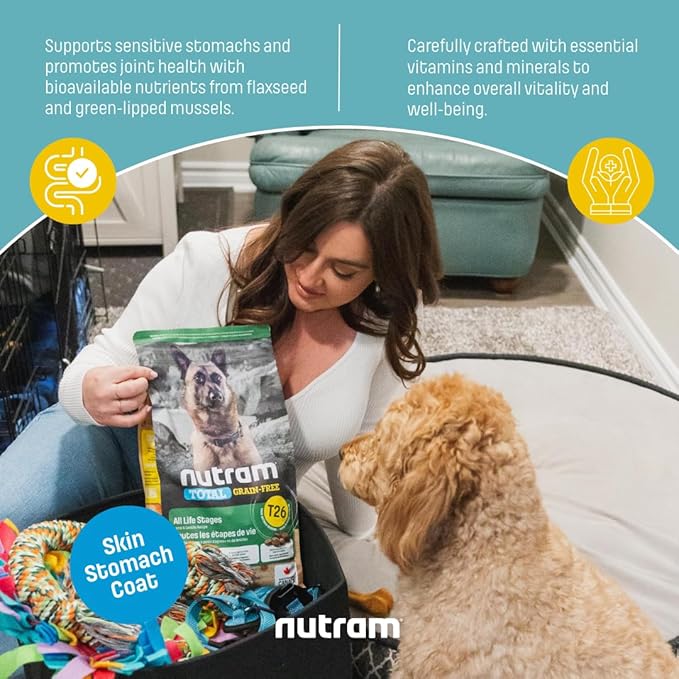 T26 Grain-Free Lamb & Lentils Dry Dog Food | High Protein, Chicken-Free Kibble with Pumpkin, Flaxseed & Salmon Oil | Easily Digestible, Allergy-Friendly for Puppies, Adults & Seniors (25 LBS)