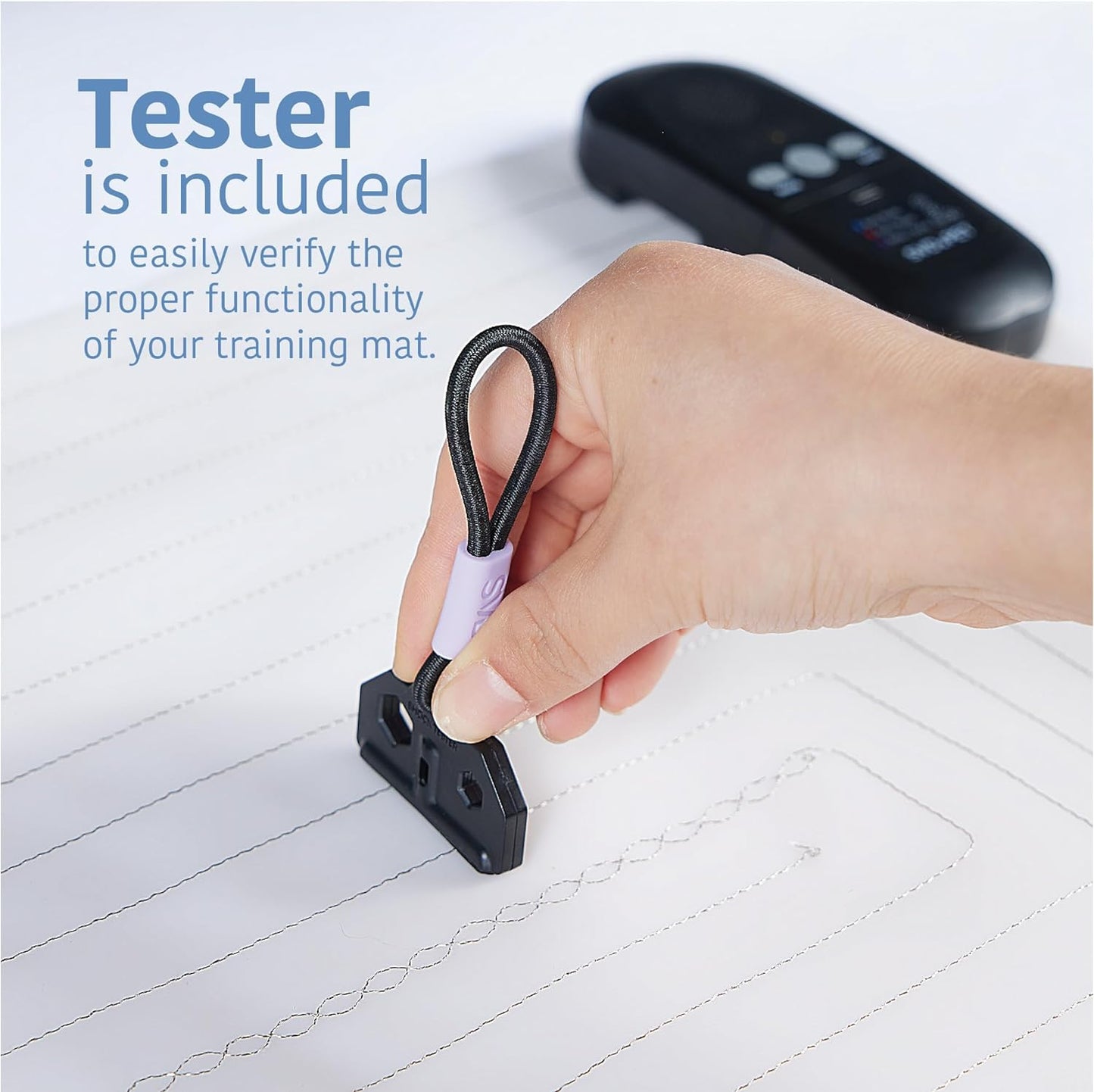 SVD.PET Pet Training Mat with Tester, 22" X 16", Pet Shock Pad, Dogs & Cats Electronic Repellent mat for Indoor, 3 Training Modes, 5 Levels, Pet Safe Mode (Black Controller)