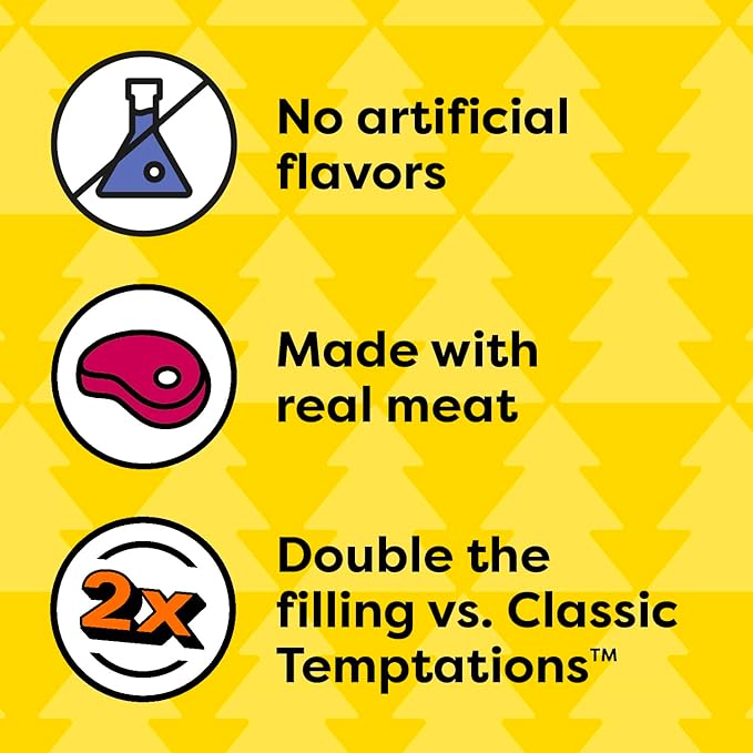 Temptations Tender Fills Crunchy and Soft Adult Cat Treats, Festive Feast Roasted Chicken Flavor, 11.6 oz. Pouch