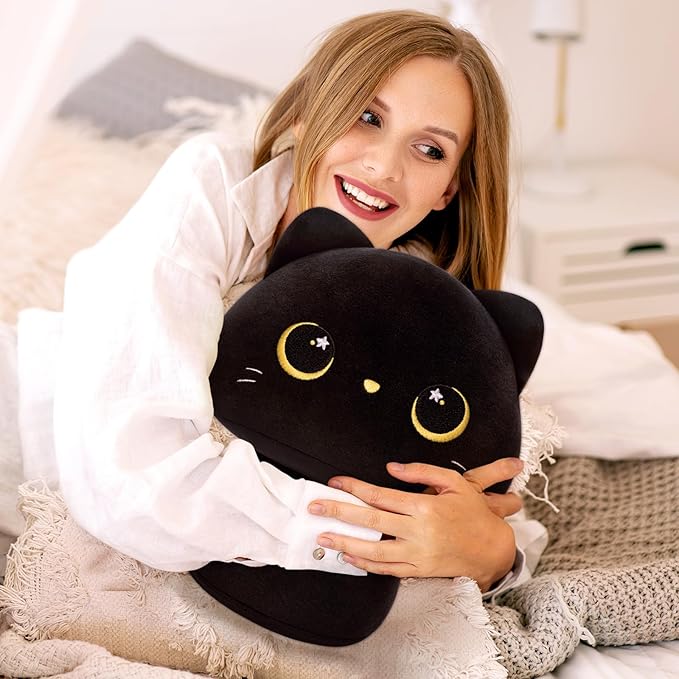 Squishy Cloud-Like Softness, Trending Kawaii Cat Mushroom Plush Pillow, A Must-Have Collectible for Young Adults, Perfect for Kids, Toddlers Girls, Stuffed Animal Decor (8")