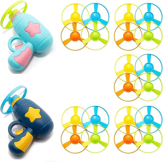22PCS Cat Fetch Toys, Interactive Flying Cat Toy with Flying Propellers, Cat Kitten Tracks Toy for Training Hunting Chasing