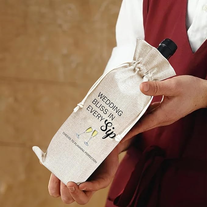 Engagement Gifts Wine Bag for Couples -Newly engagement couple gifts,Fiance Fiancee Gift for Him and Her,she said yes Engaged Gifts for Bridal Wedding Gifts