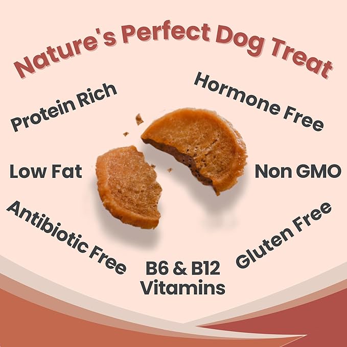 Farm To Pet - Dog Treats Chicken & Turkey Chip Protein Value Pack, 100% All Natural, Single Ingredient Training Treats, Made in USA, for Small, Medium, and Large Dogs