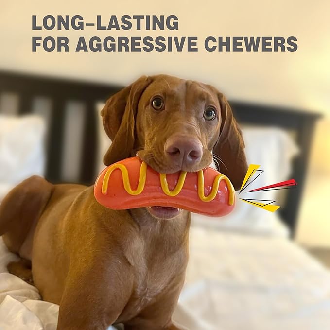 LiuMelinda Dog Chew Toys for Aggressive-Chewers - Indestructible Dog Toy for Aggressive Chewer，Tough Chew Toys for Dogs （Rubber）