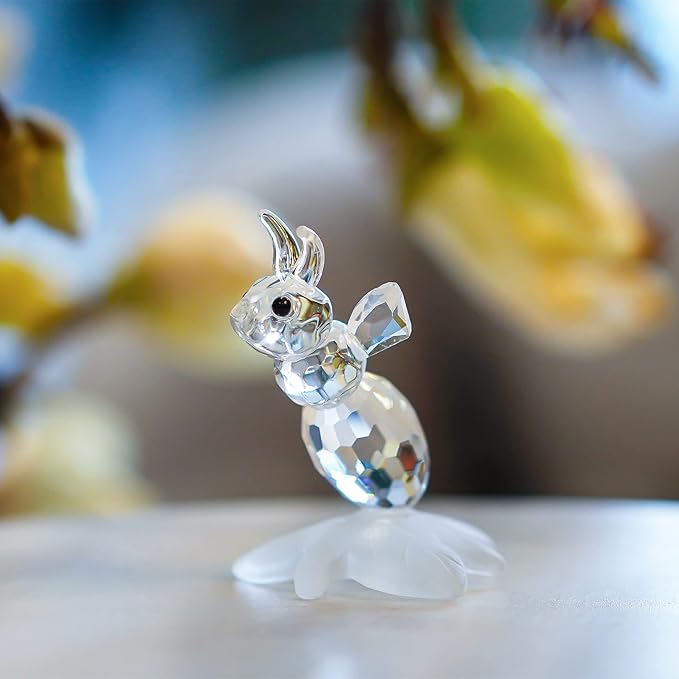 H&D HYALINE & DORA Crystal Bee Animal Figurine Mini Glass Animal Statue
