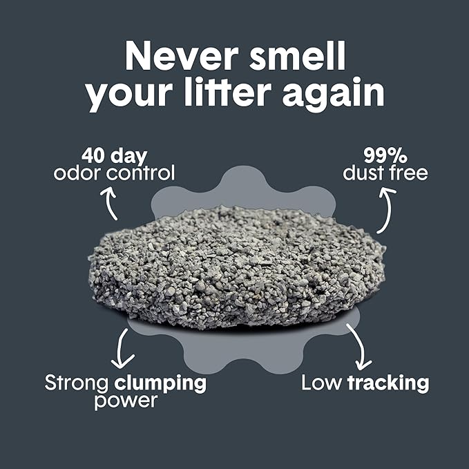 Boxie Probiotic Cat Litter, 30 Day Odor Control, Clumping Clay Kitty Litter, Odor Eliminating Probiotics, Dust-Free, No Fragrances No Fillers, 28 lb