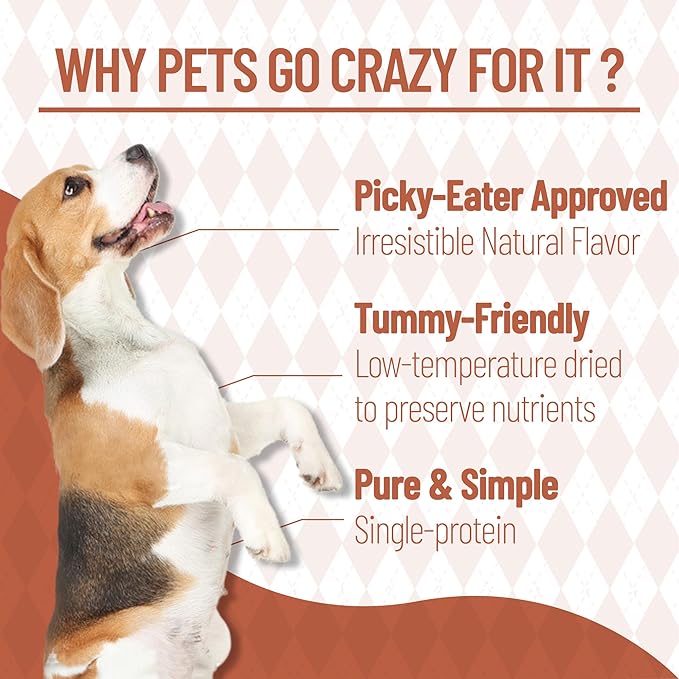 Just Try 6.35 oz Freeze Dried Duck Cubes Dog Treats & Cat Treats, Single Ingredient, Natural Training Treats, Grain Free, High Protein, Low Fat, Supports Skin & Joint Health, Rich in Vitamin B