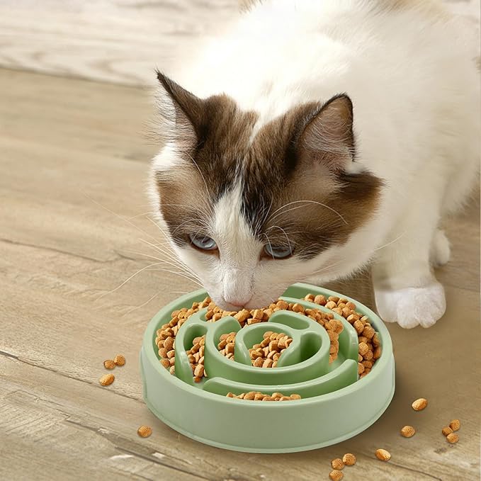 Slow Feeder Dog Bowls,Puzzle Dog Bowl with Anti-Slip, Slow Feeder & Non-Slip Design, Boredom and Anxiety Reducer, Suitable for All Breed Dogs and Cat