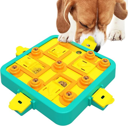 Dog Puzzle Toy Mental Stimulation - Level 3 in 1 Dogs Food Puzzles Toys, Dog Treat Puzzle Feeder (Advanced-Blue Board)