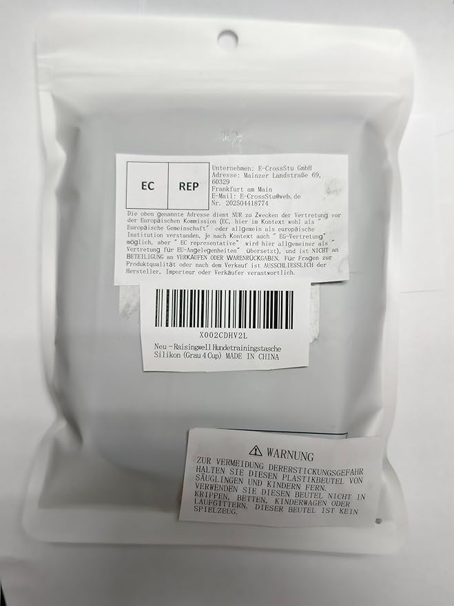 Dog Treat Pouch with Magnetic Closure 4-Cup Silicone Bag Fanny Pack Holder with Clicker 4 Ways to Wear Front Pocket Fits All Phones Ideal for Leash, Pet Walking and Training（Gray）