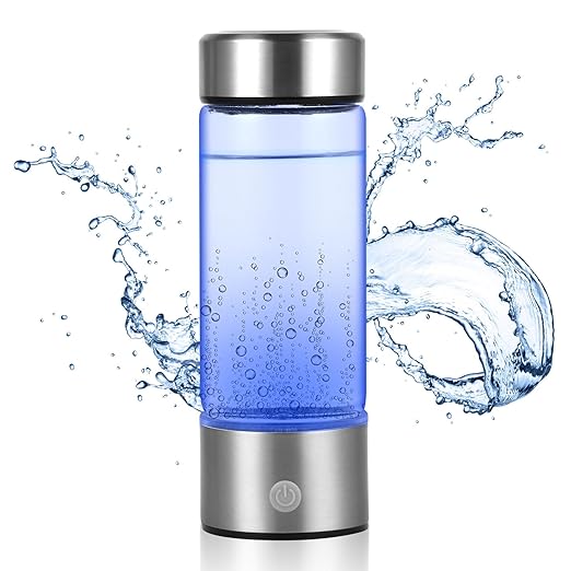 Hydrogen Water Bottle, Portable Hydrogen Water Ionizer Machine, Rechargeable Hydrogen Water Bottle Generator,with Pem SPE Technology Hydrogen Water Cup for Exercise, Travel